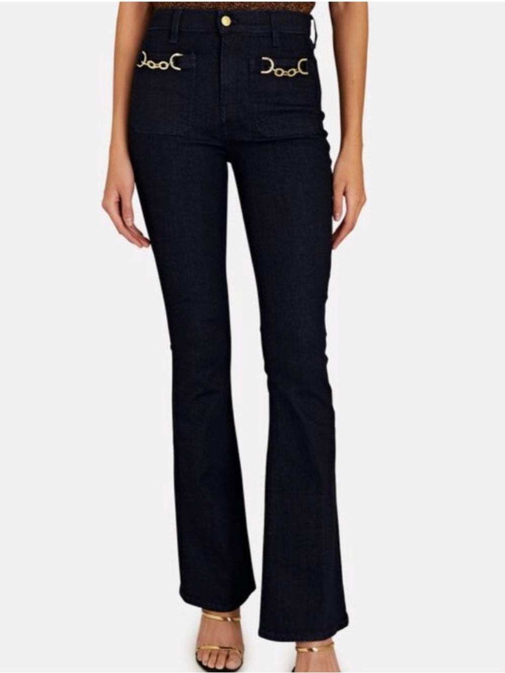 Veronica Beard Florence flared jean in indigo NWT